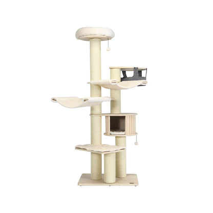 197 Cm Multi-Level Cat Tree Cat Tower for Play and Rest